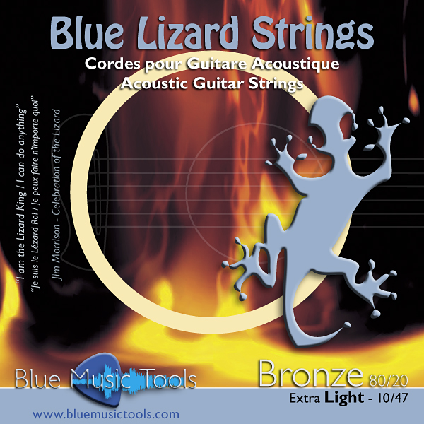 Cordes bronze 80/20 pour guitare folk - tirant extra light 10-47