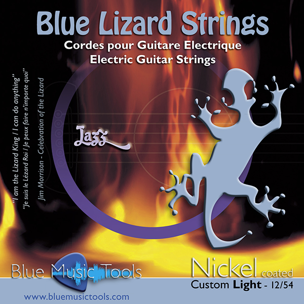 Cordes nickel coated pour guitare électrique - tirant Jazz custom light 12-54