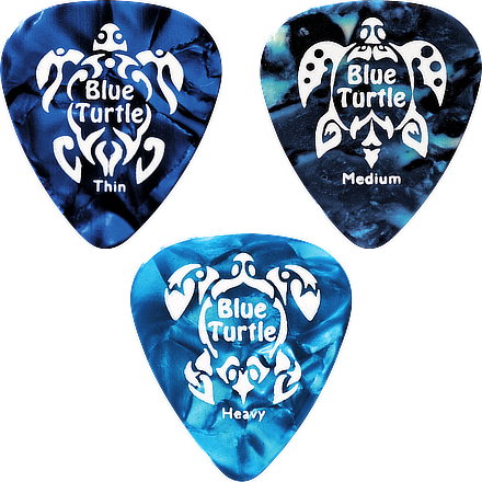 Médiators pour guitare Blue Turtle celluloïd | série standard