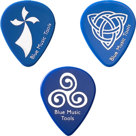 Médiators pour guitare Blue Turtle Celtes